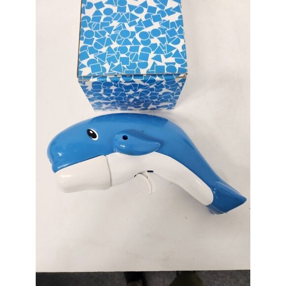 VINTAGE Avon 1997 Kids Blue White Whale Design Bubble Maker Fun Toy With Box - Picture 2 of 7